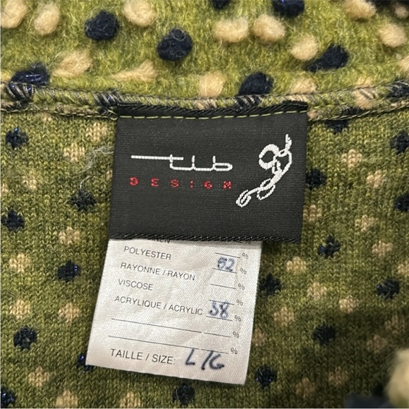 Boho Textural Wool Blend Conceptual Design Jacket - Picture 12 of 13